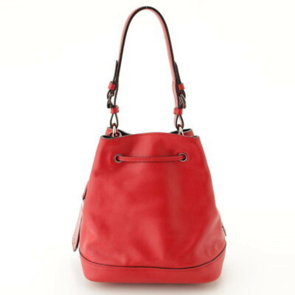 Prada Drawstring One Shoulder Bag Red - image 4